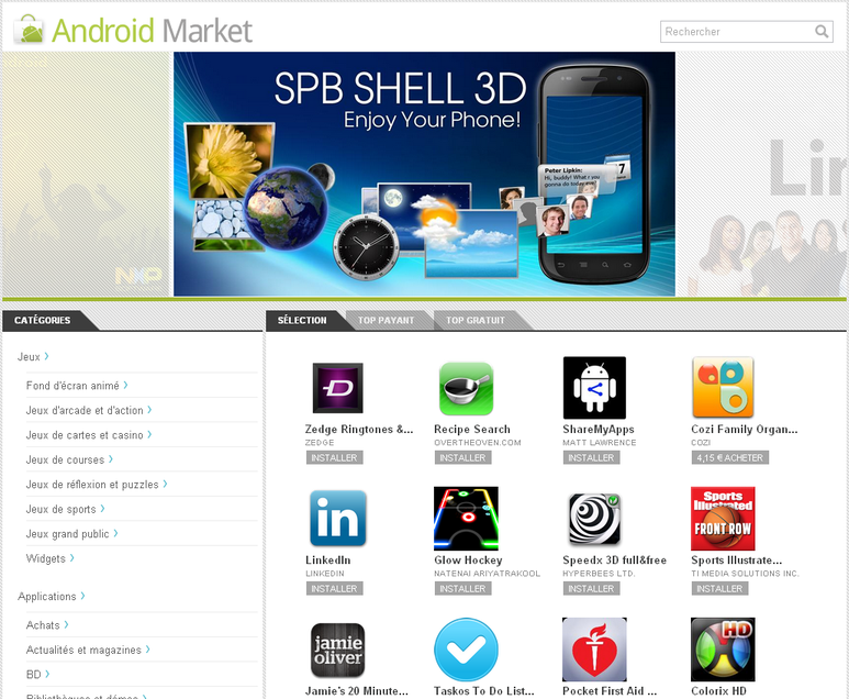 Android Market on the Web